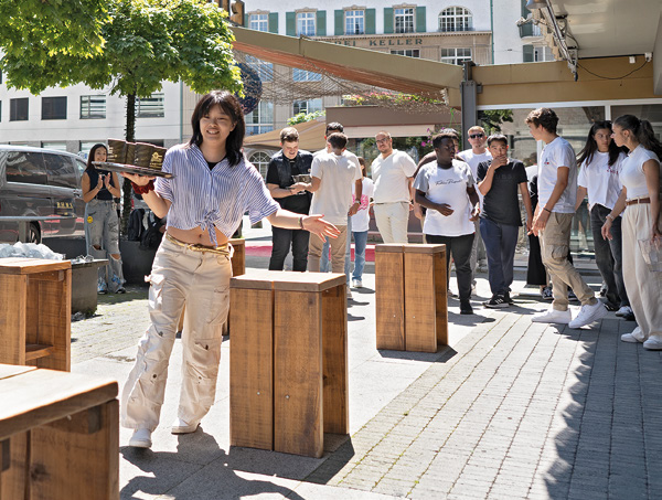 City challenge game in Lucerne old town